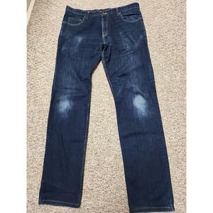 Dearborn Denim and Apparel Jeans Mens 36x34Blue Straight Leg Chicago US Made